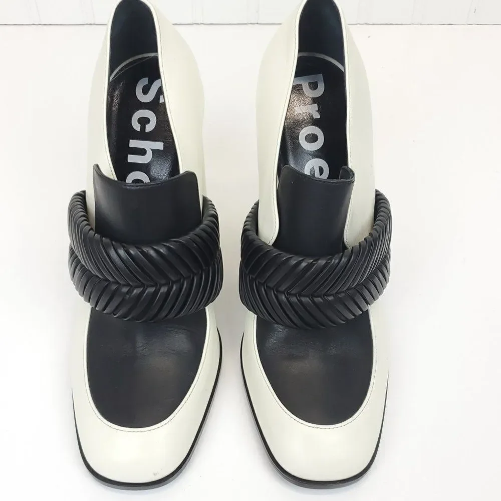 Proenza Schouler Ivory White Leather Pumps SH-0046f3